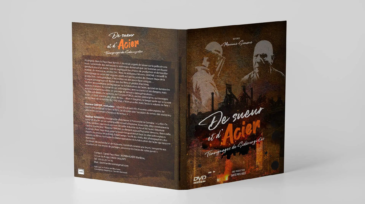 Vue 3D du digipack DVD « De sueur et d’Acier » conçu par Studio Les Carboucle – graphisme & création graphique à Thionville-Metz-Luxembourg