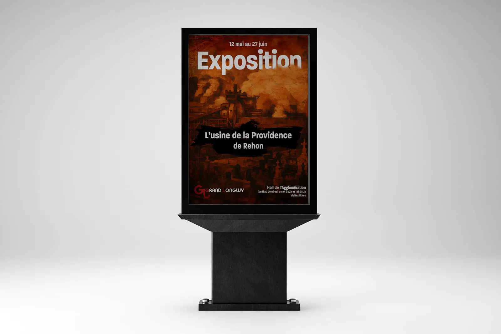 Réalisation d'illustrations d'affiches 4 STOP BUS