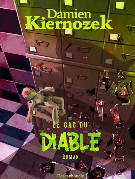 Couverture du roman « Le Cas du Diable » de Damien Kiernozek, illustration par Pier Misterponce Murchia.