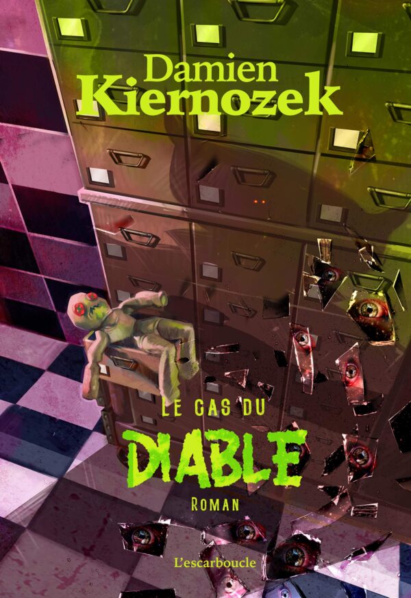 Couverture du roman « Le Cas du Diable » de Damien Kiernozek, illustration par Pier Misterponce Murchia.