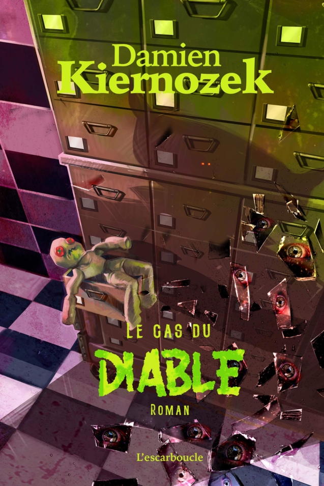 Couverture du roman « Le Cas du Diable » de Damien Kiernozek, illustration par Pier Misterponce Murchia.