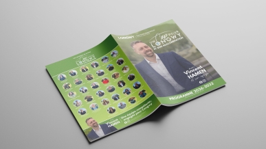 Création et mise en page d’une brochure de campagne électorale – Graphiste à Thionville, Metz et Longwy – Studio L’Escarboucle
