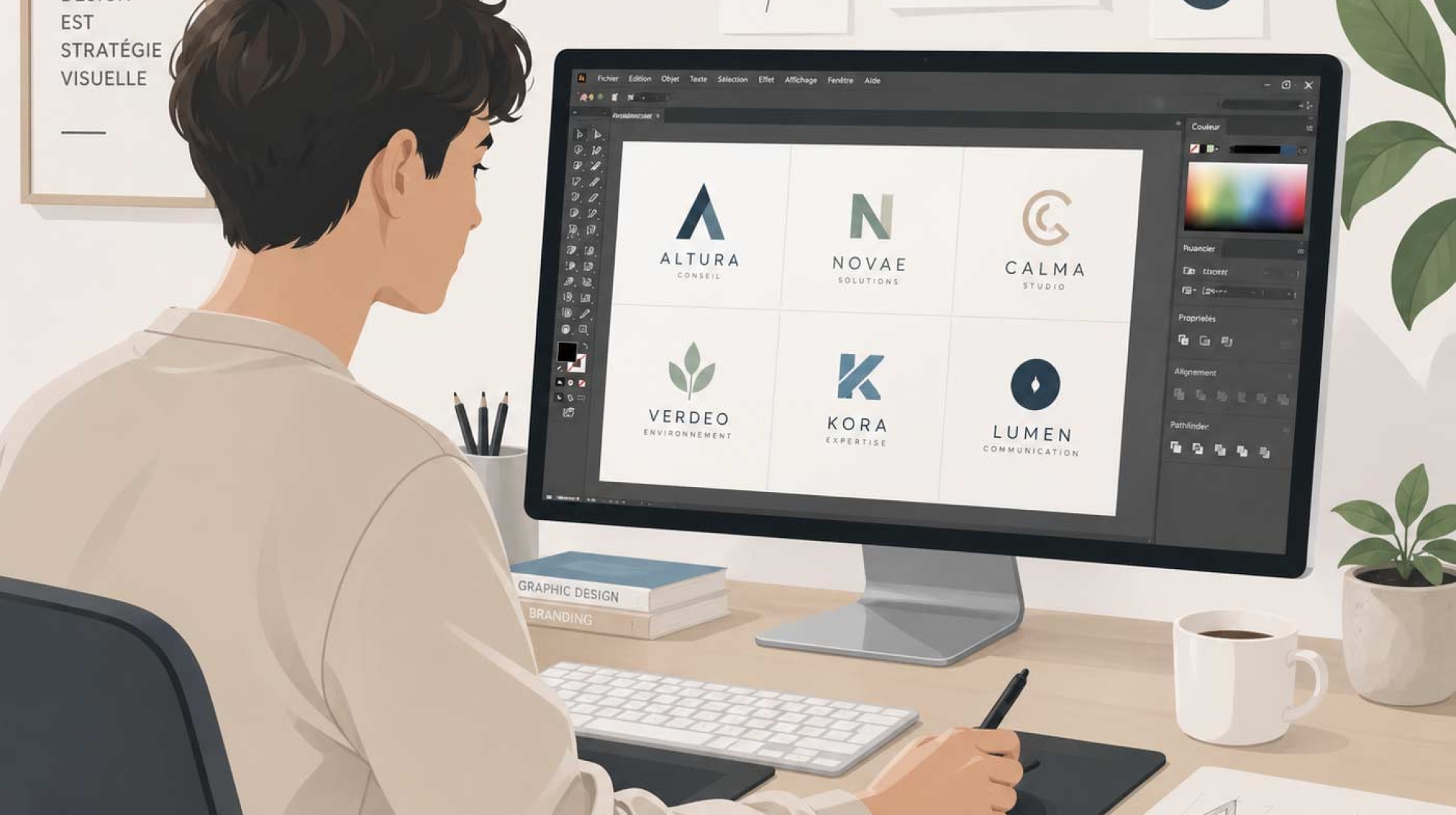 Studio de communication à Thionville 43 création logo professionnel communication entreprise graphiste